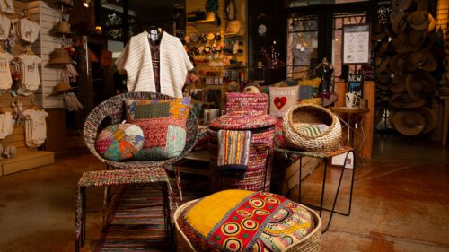 Ten Thousand Villages - textile furniture